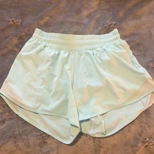 Lululemon- Baby blue hotty hot shorts